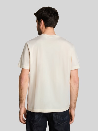 Tom Tailor męski t-shirt o kroju regular fit z czystej bawełny Złamany biały 5
