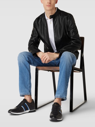Pantofola dOro Sneakers met labeldetails, model 'SANGANO' Zwart - 1
