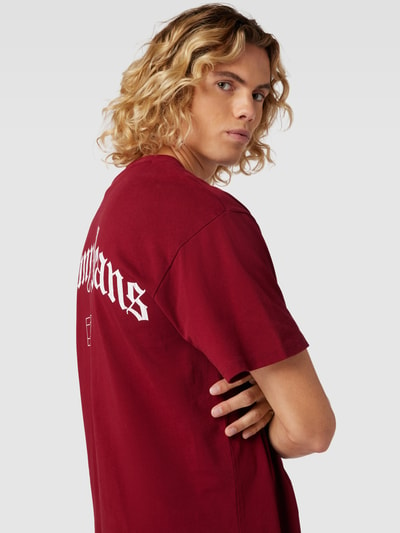 Tommy Jeans T-Shirt mit Label-Print Modell 'GRUNGE ARCH' Bordeaux 3