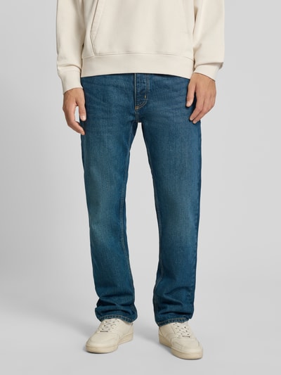 HUGO Blue Straight Fit Jeans aus Baumwoll-Mix Modell 'Jonah' Jeansblau 4