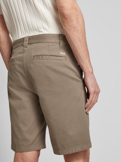 BOSS Orange Straight Leg Chino-Shorts mit Eingrifftaschen Beige 3