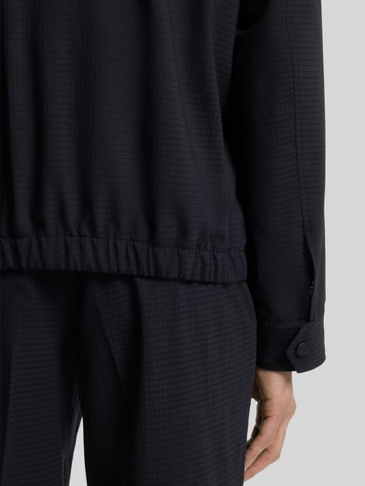 BOSS Bluzon o kroju relaxed fit z mieszanki wełny model 'CARPER' Granatowy 6