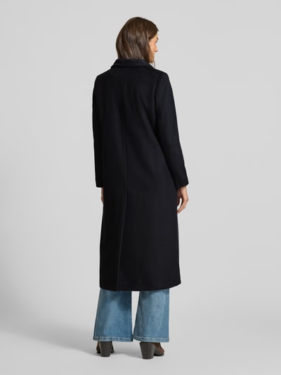 Lauren Ralph Lauren Płaszcz z mieszanki wełny ze stójką Granatowy 5