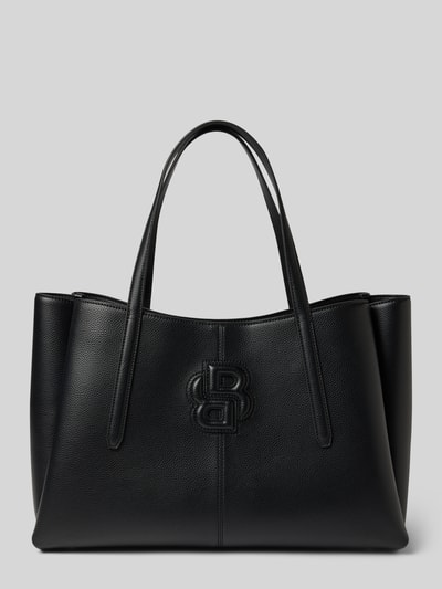 BOSS Torba shopper z monogramem z podwójną literą „B” Czarny 2
