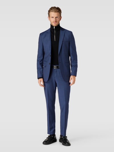 SELECTED HOMME Slim Fit Anzughose mit Gitterkaro Modell 'NEIL' Royal 1