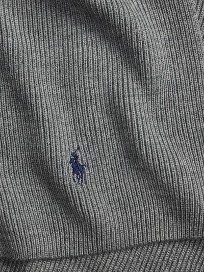 Polo Ralph Lauren Mütze und Schal im Set aus reiner Wolle Mittelgrau 2