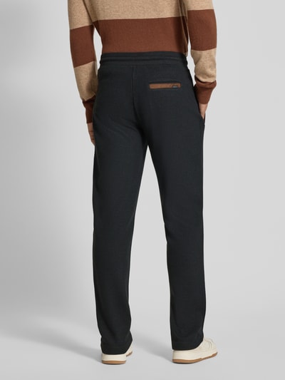 bugatti Regular Fit Sweatpants mit Gesäßtasche Modell 'Selanik' Dunkelgrau 5