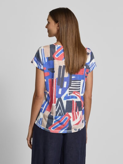 Christian Berg Woman T-shirt met geribde ronde hals Blauw - 5