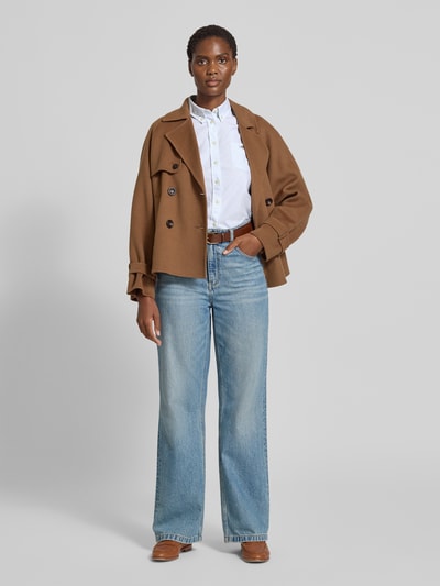 Gant Hemdbluse mit Button-Down-Kragen und Sportmanschetten Hellblau 1