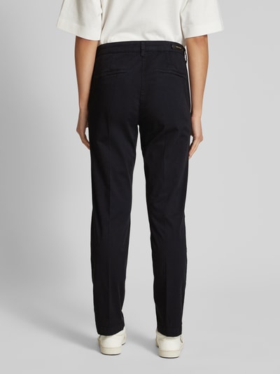 MAC Slim fit chino met verkort model, model 'TURN UP' Donkerblauw - 5