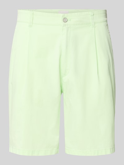 Brax Relaxed Fit Bermuda aus Baumwoll-Mix Modell 'TINO' Neon Gruen 2