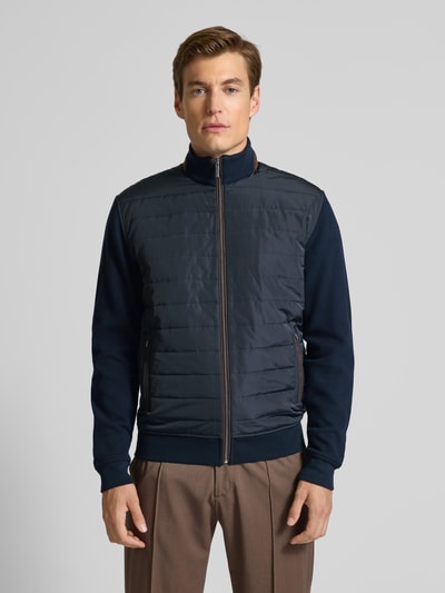 bugatti Gewatteerd jack met ritszakken Marineblauw - 4