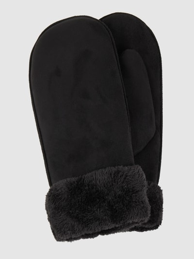 EEM Fäustlinge in Shearling-Optik Black 1