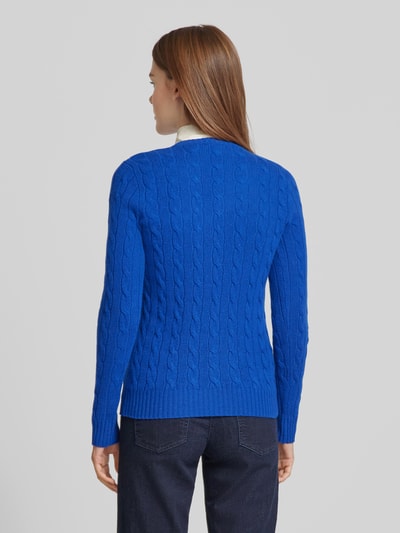 Polo Ralph Lauren Pullover mit Zopfmuster Modell 'JULIANNA' Royal 5