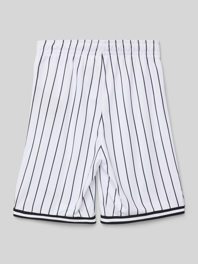 KARL KANI Szorty z dzianiny dresowej z wpuszczanymi kieszeniami Biały 3