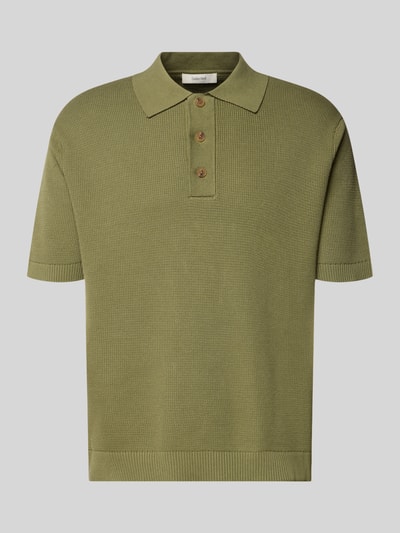 Selected Homme Relaxed Fit Poloshirt aus reiner Baumwolle Modell 'DANE' Oliv 2