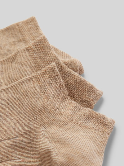 camano Socken mit elastischem Bündchen im 3er-Pack Beige 2