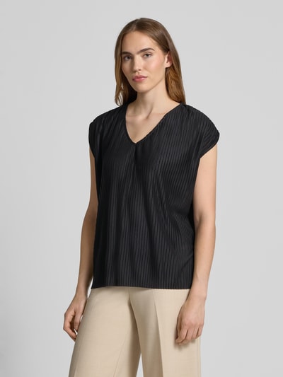 Soyaconcept Bluzka o kroju regular fit z dekoltem w serek model ‘KIRIT’ Czarny 4
