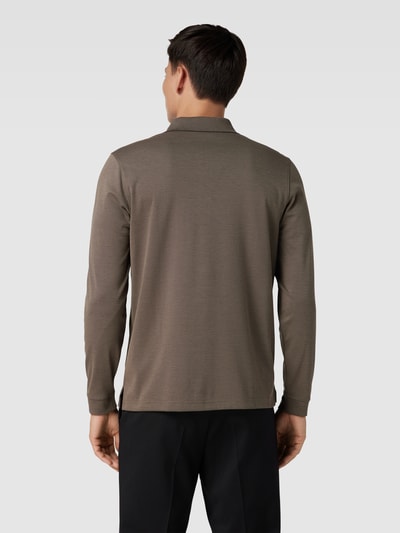 RAGMAN Poloshirt im langärmeligen Design Taupe 5