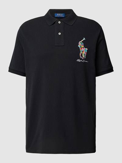 Polo Ralph Lauren Koszulka polo o kroju classic fit z wyhaftowanym logo Czarny 2