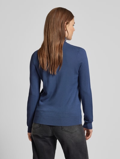 Jake*s Casual Strickpullover mit Rollkragen Rauchblau 5