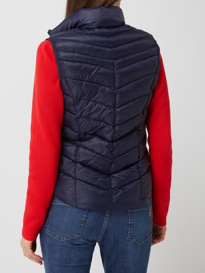 Christian Berg Woman Bodywarmer met naadritszakken Donkerblauw - 5