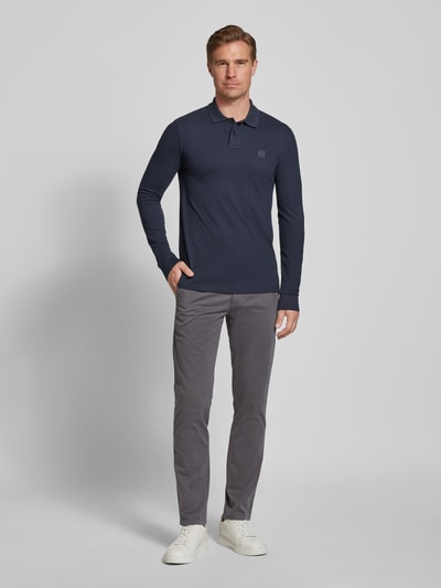 BOSS Orange Regular Fit Poloshirt mit Label-Detail Marine 1