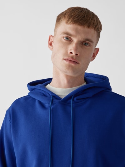 MSGM Oversized Hoodie mit Label-Print Royalblau 3