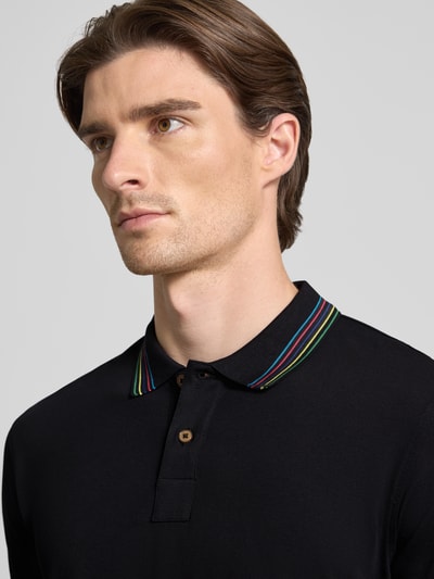 PAUL SMITH Regular Fit Poloshirt mit Knopfleiste Black 3