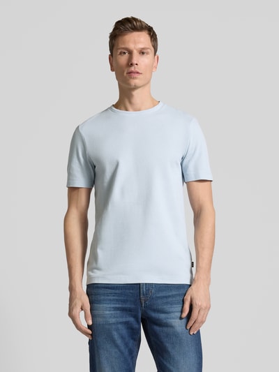 BOSS T-Shirt mit Strukturmuster Modell 'TIBURT' Bleu 4