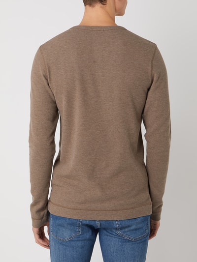 BOSS Orange Longsleeve mit Knopfleiste Modell 'Trix' Camel 5