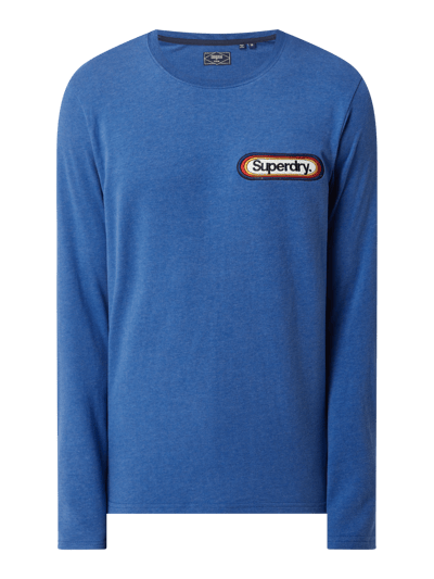 Superdry Shirt met lange mouwen en logobadge Koningsblauw - 2