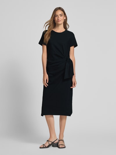 s.Oliver RED LABEL Nauwsluitende midi-jurk van katoenmix Zwart - 4