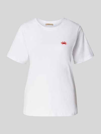 Smith and Soul T-shirt z wyhaftowanym motywem Biały 2