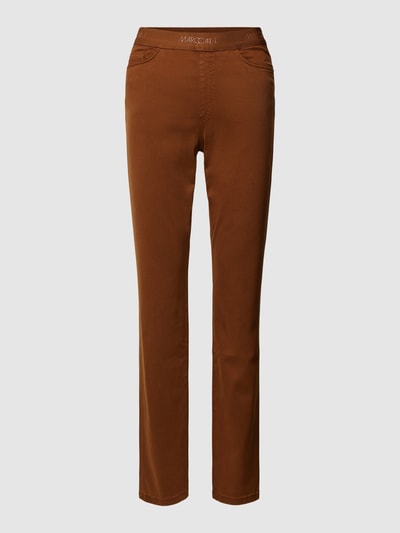 Marc Cain Stoffhose mit Label-Details Modell 'SIENA' Cognac 2