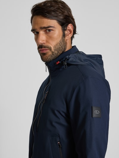 Tom Tailor Bluzon o kroju regular fit z kieszeniami zapinanymi na zamek błyskawiczny Ciemnoniebieski 3