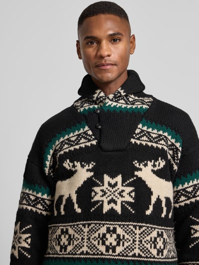 Polo Ralph Lauren Gebreide pullover met opstaande kraag Zwart - 3