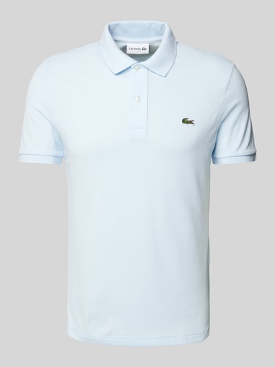 Lacoste Slim Fit Poloshirt mit Label-Patch Modell 'PIQUE' Hellblau 1