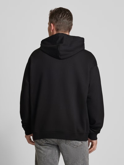 Versace Jeans Couture Hoodie mit gerippten Abschlüssen Black 5