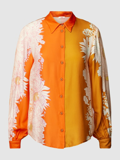 Oilily Bluse mit floralem Print Modell 'BAIN' Orange 2