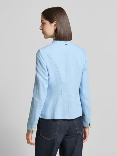 White Label Slim Fit Blazer aus Leinen-Baumwoll-Mix Bleu 5
