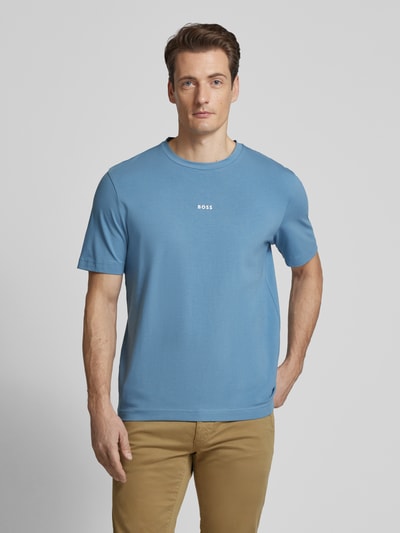 BOSS Orange T-Shirt mit Label-Print Bleu 4