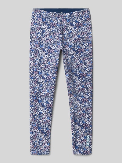 Guess Regular Fit Leggins mit floralem Allover-Print Blau 1