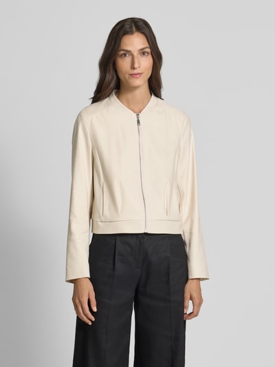 comma Blazer mit Reißverschluss Sand 4
