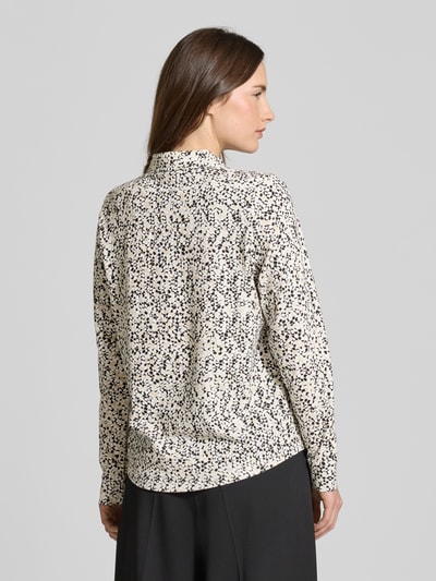 s.Oliver RED LABEL Regular fit overhemdblouse van katoenmix Beige - 5