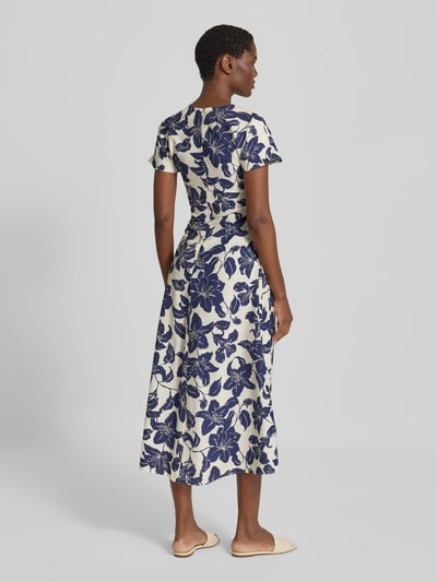 MANGO Midikleid aus Viskose-Mix Modell 'Jamie' Marine 5