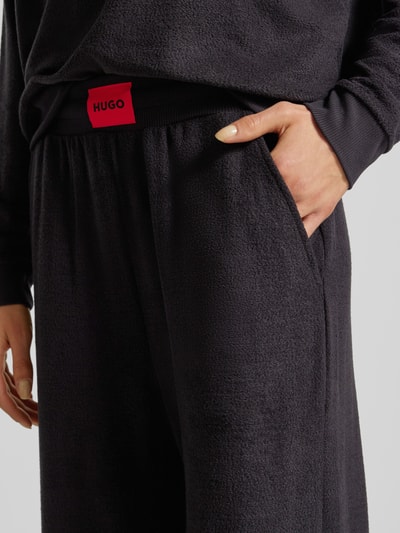 HUGO Sweatpants mit Label-Detail Modell 'SNOOZIE' Black 3