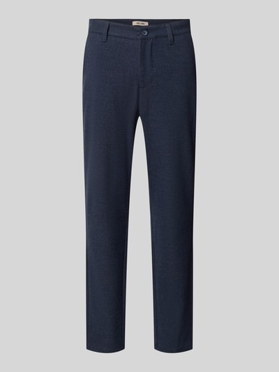 ONLY & SONS Slim fit broek met viscose, model 'MARK' Donkerblauw gemêleerd - 1