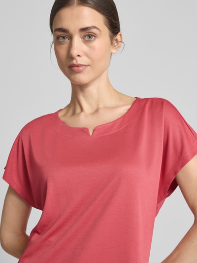 Tom Tailor Regular Fit  T-Shirt aus Modal-Mix Pink 3