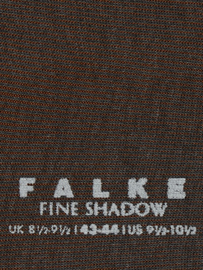 Falke Socken mit Rippenstruktur Modell 'Fine Shadow'  Mittelgrau 2